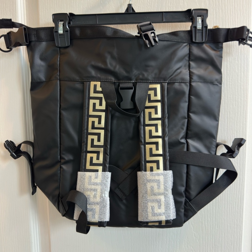 Versace Parfums Two-Way Backpack / Messenger Bag – Black – Limited Edition – GWP